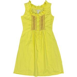 Women's TRACY PORTER Poetic Boho Dress Golden‎ Yellow w/Embroidery | Size 4-6